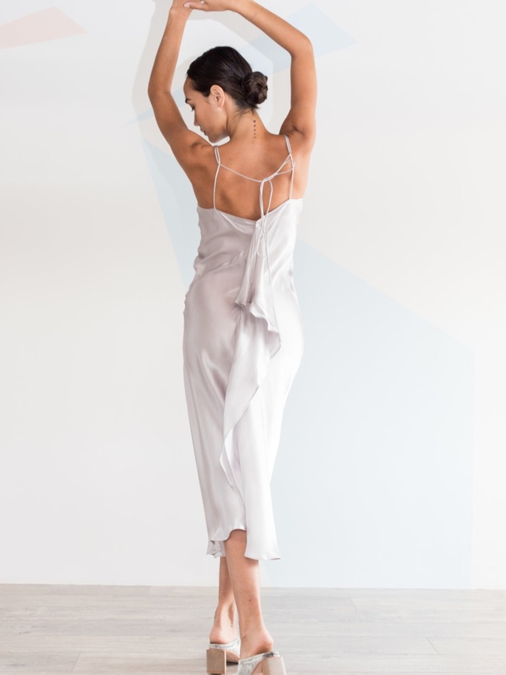 CatherineGee CG Design Emma Slip Dress  Silver